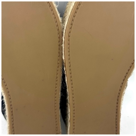 MIU MIU Suede Espadrille Platform Slip on Slides Sandals Black size 8 NEW - Picture 13 of 14